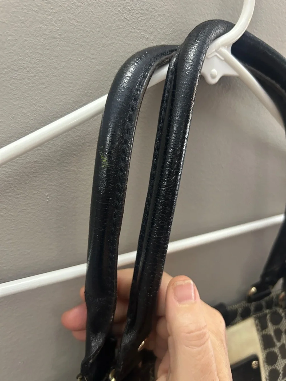 Kate Spade Geometric Black & White Stripe Classic Purse